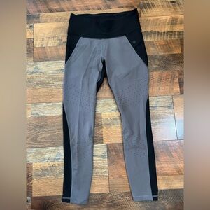 Gray and Black Athletic Leggings